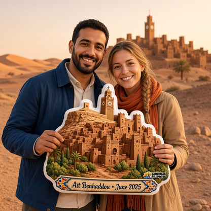 Aït Benhaddou Pillow â€” travel couple