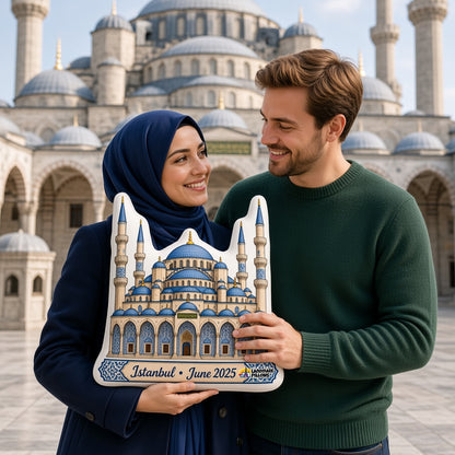 Blue Mosque Pillow — product image