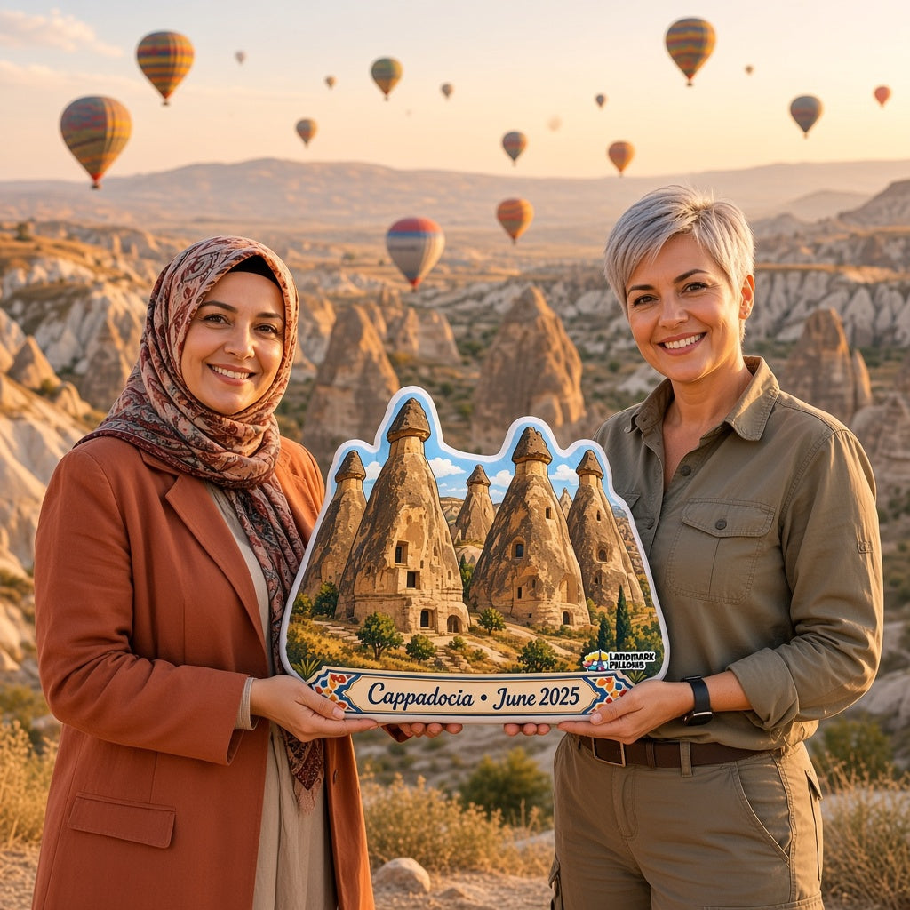 Cappadocia Pillow — travel couple