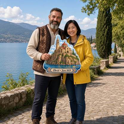 Church of Saint Sava Pillow — travel couple in Belgrade