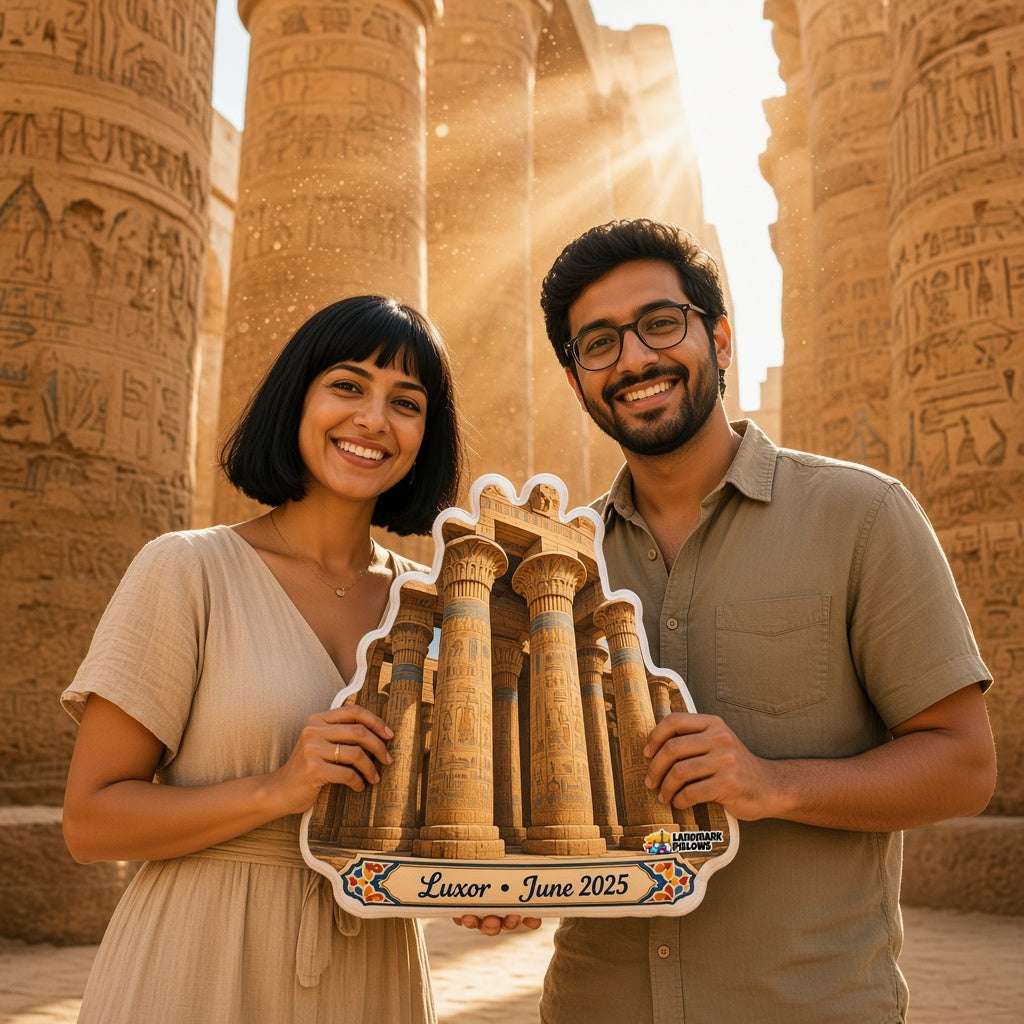 Karnak Pillow â€” travel couple