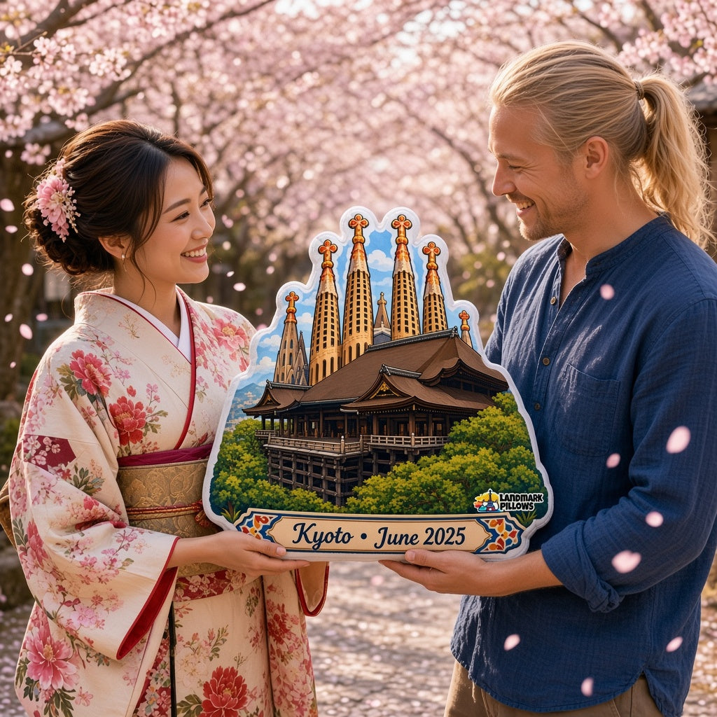 Kiyomizu-dera Pillow — travel couple