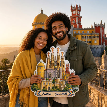 Pena Palace Pillow — travel couple