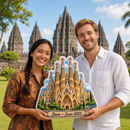 Prambanan Pillow â€” travel couple