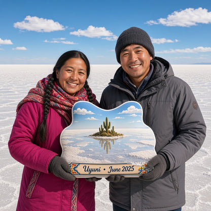 Salar de Uyuni Pillow â€” travel couple