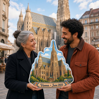 St. Stephen's Cathedral Pillow â€” travel couple