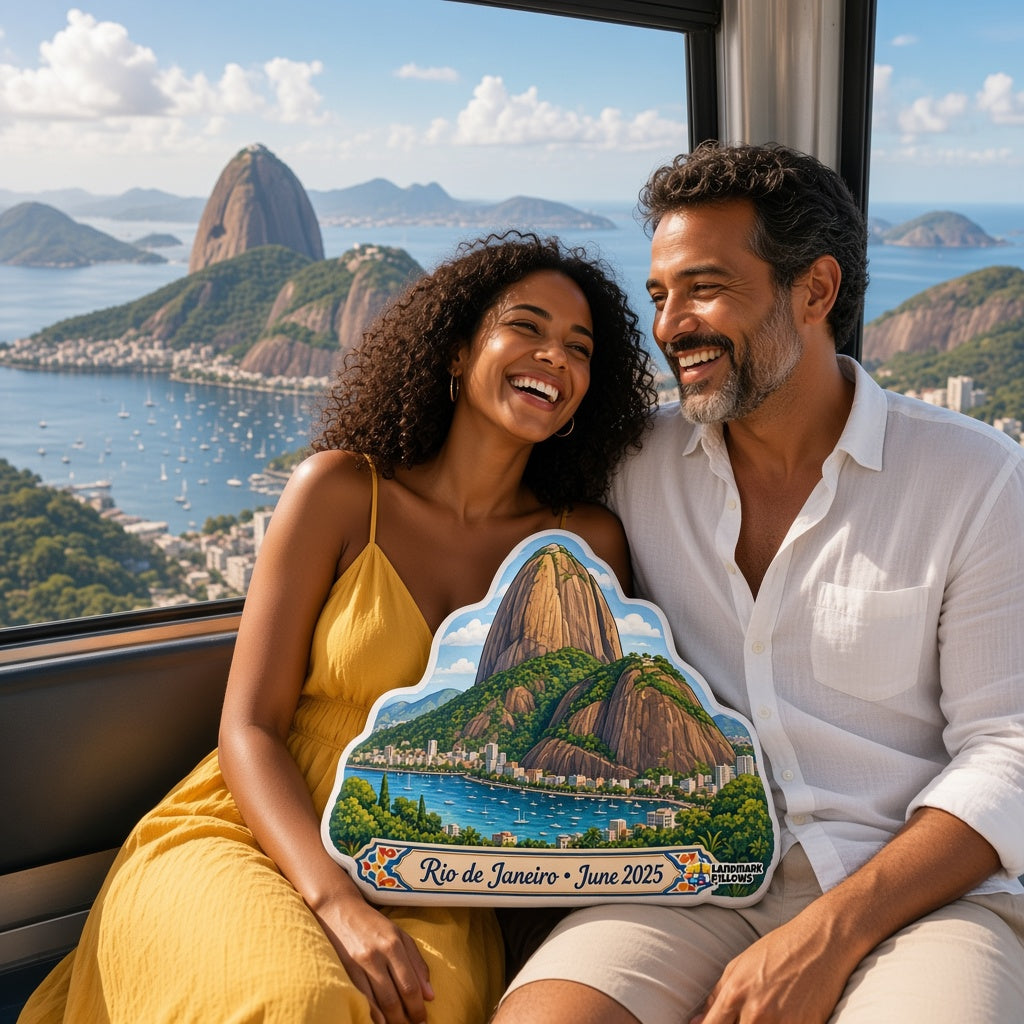 Sugarloaf Mountain Pillow — travel couple