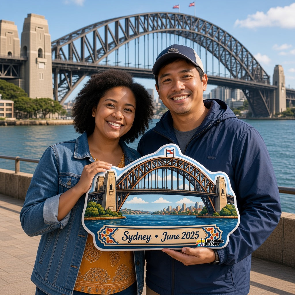 Sydney Harbour Bridge Pillow — product image