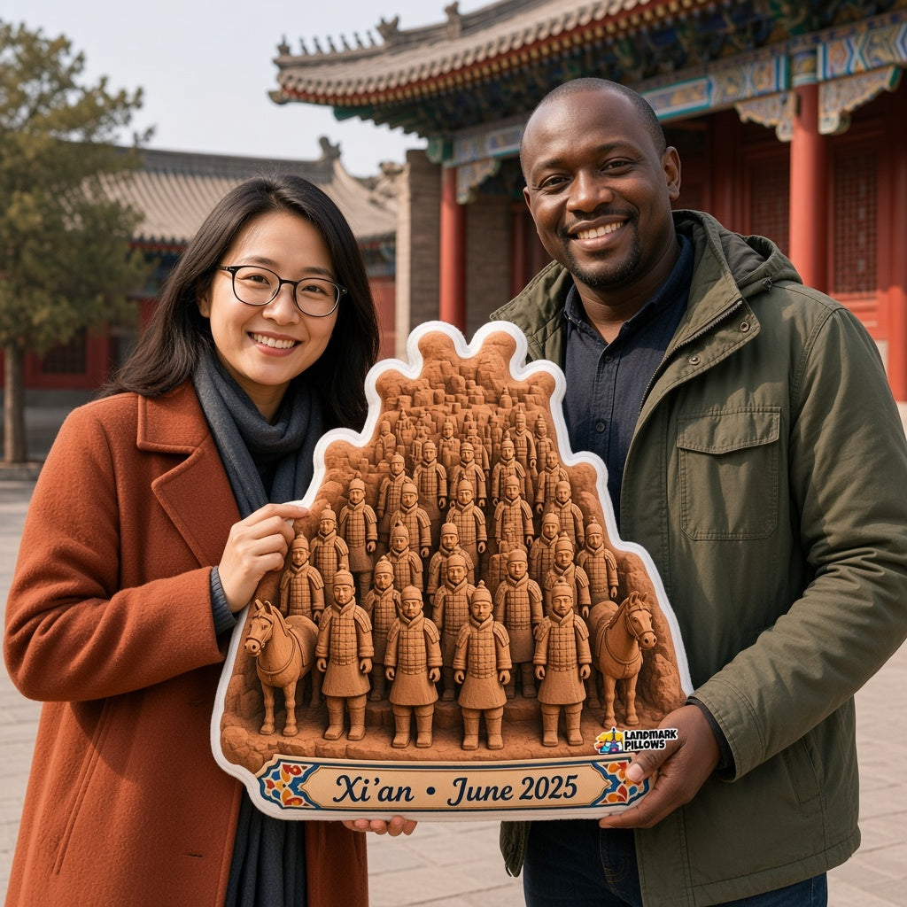 Terracotta Army Pillow — travel couple