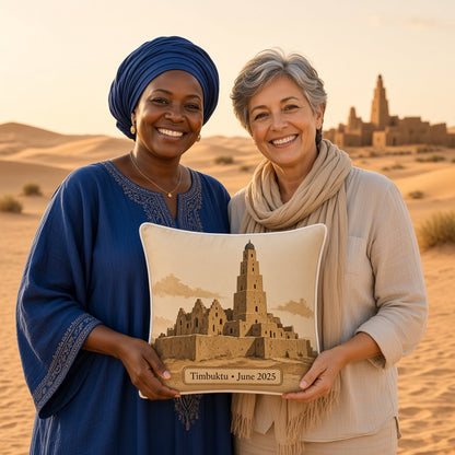 Timbuktu Pillow — travel couple