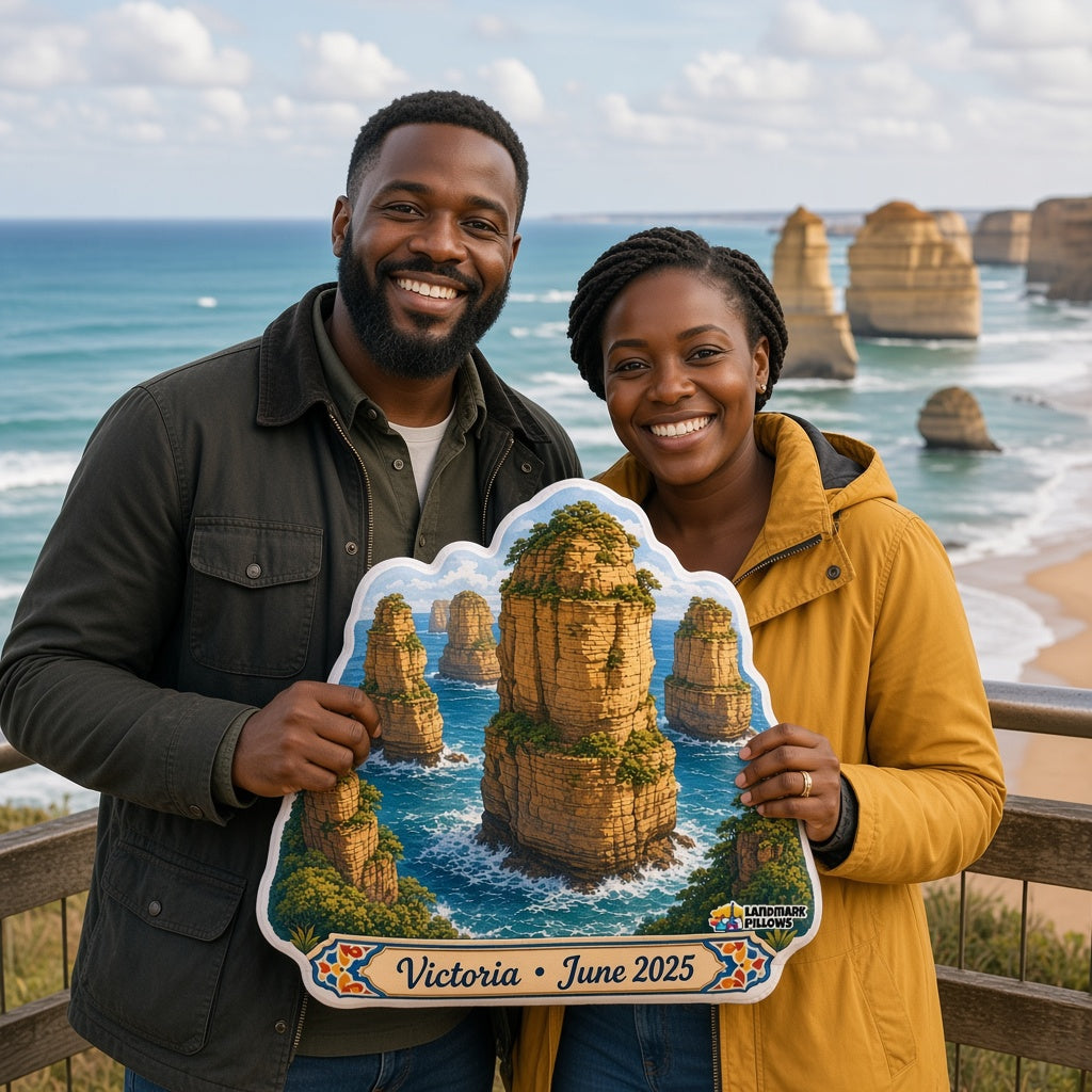 Twelve Apostles Pillow â€” travel couple