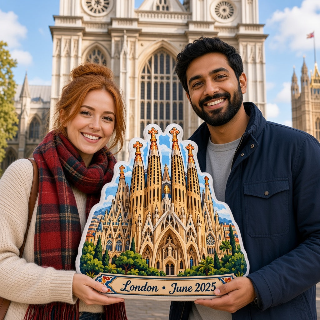 Westminster Abbey Pillow — travel couple