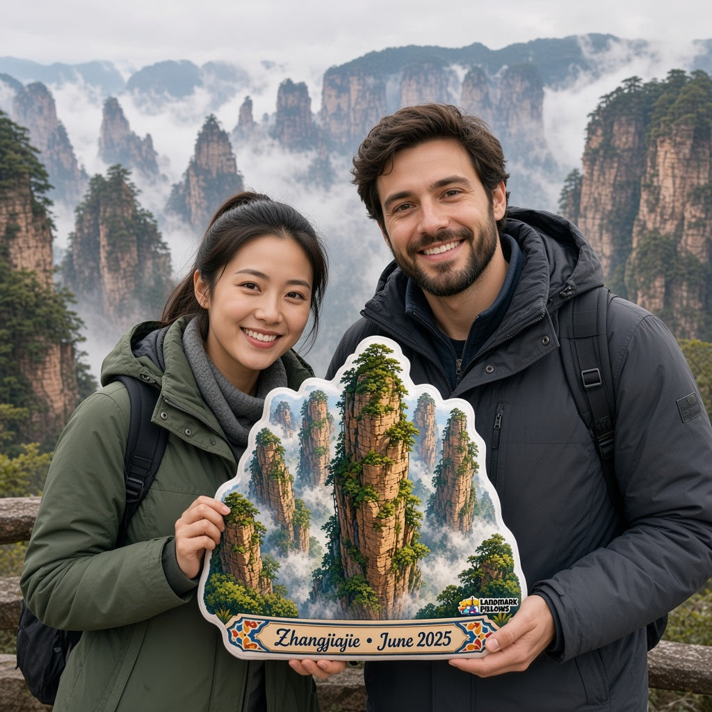 Zhangjiajie Pillow â€” travel couple