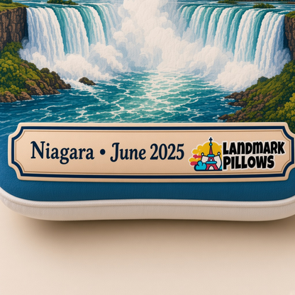 Niagara Falls Pillow personalization