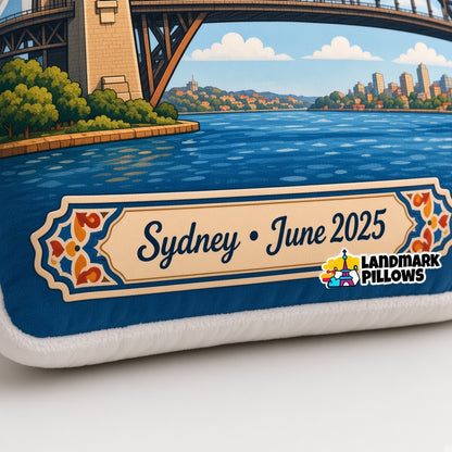 Sydney Harbour Bridge Pillow — product image