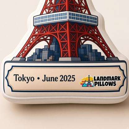 Tokyo Tower Pillow personalization