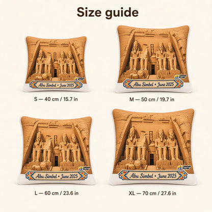 Abu Simbel Pillow — size guide