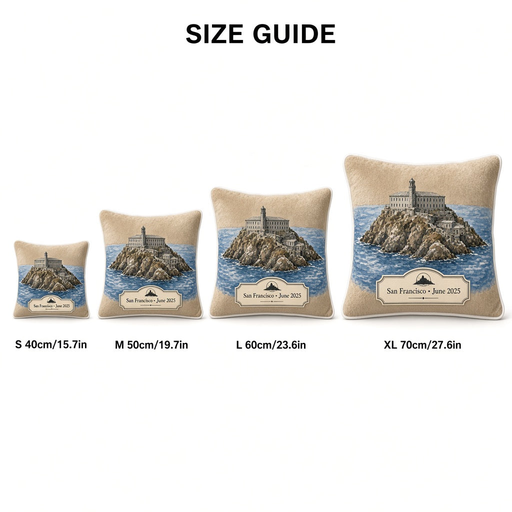 Alcatraz Pillow — size guide
