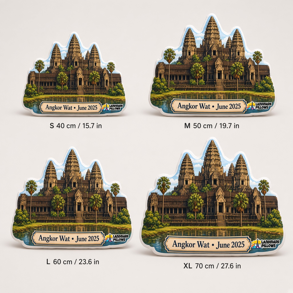 Angkor Wat Pillow size guide