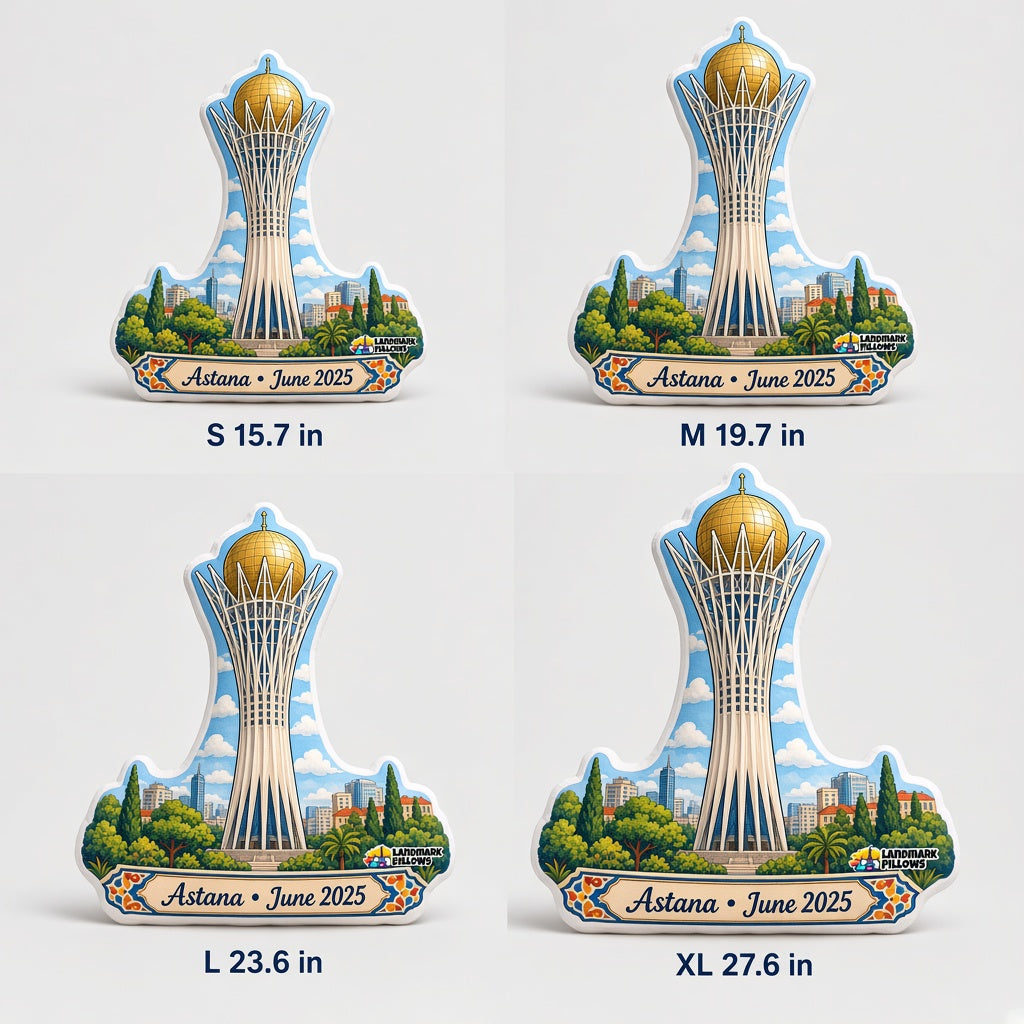 Bayterek Tower Pillow — size guide