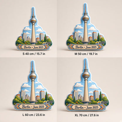 Berliner Fernsehturm Pillow — size guide