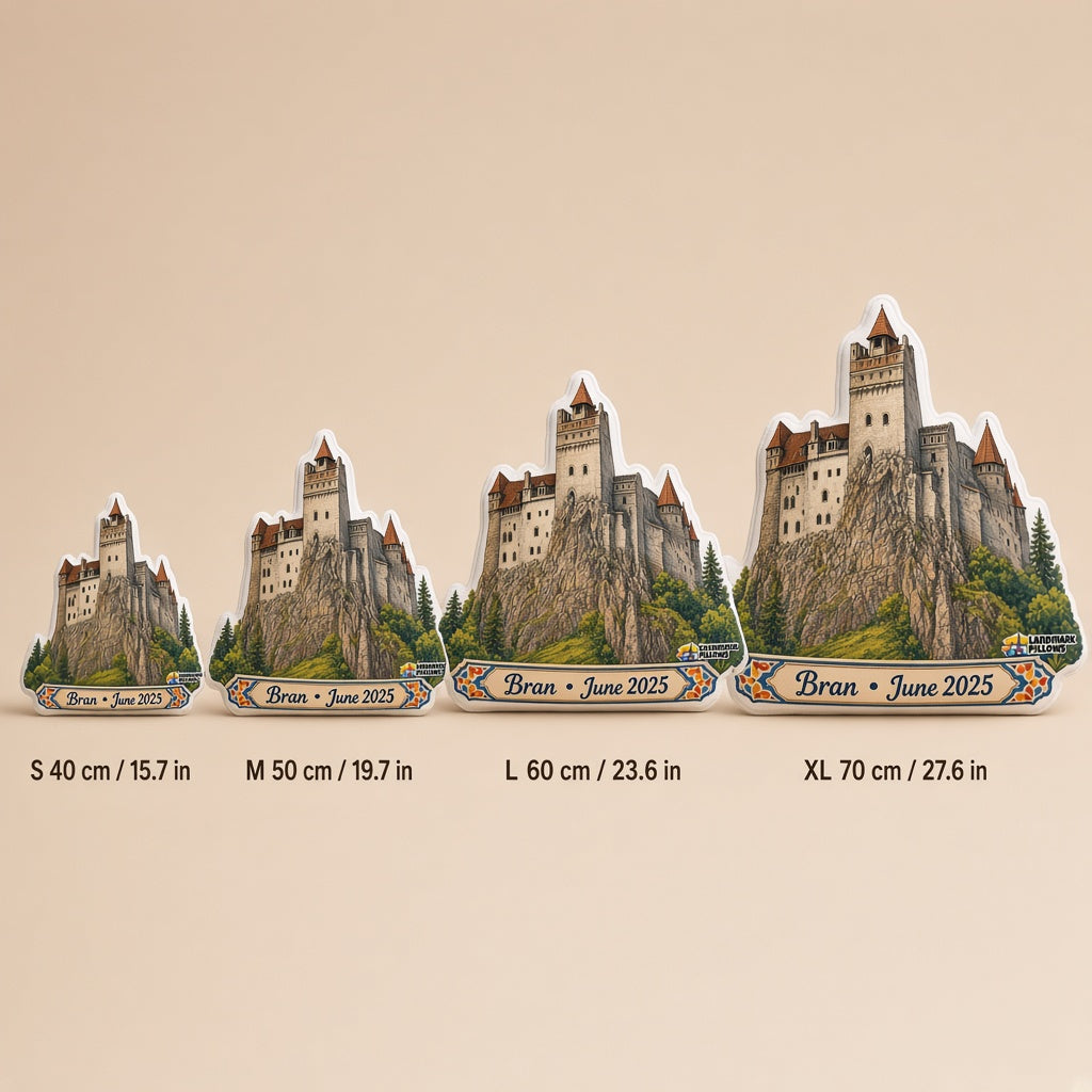 Bran Castle Pillow â€” size guide