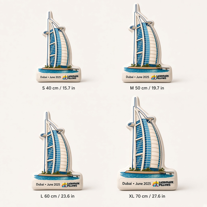 Burj Al Arab Pillow size guide
