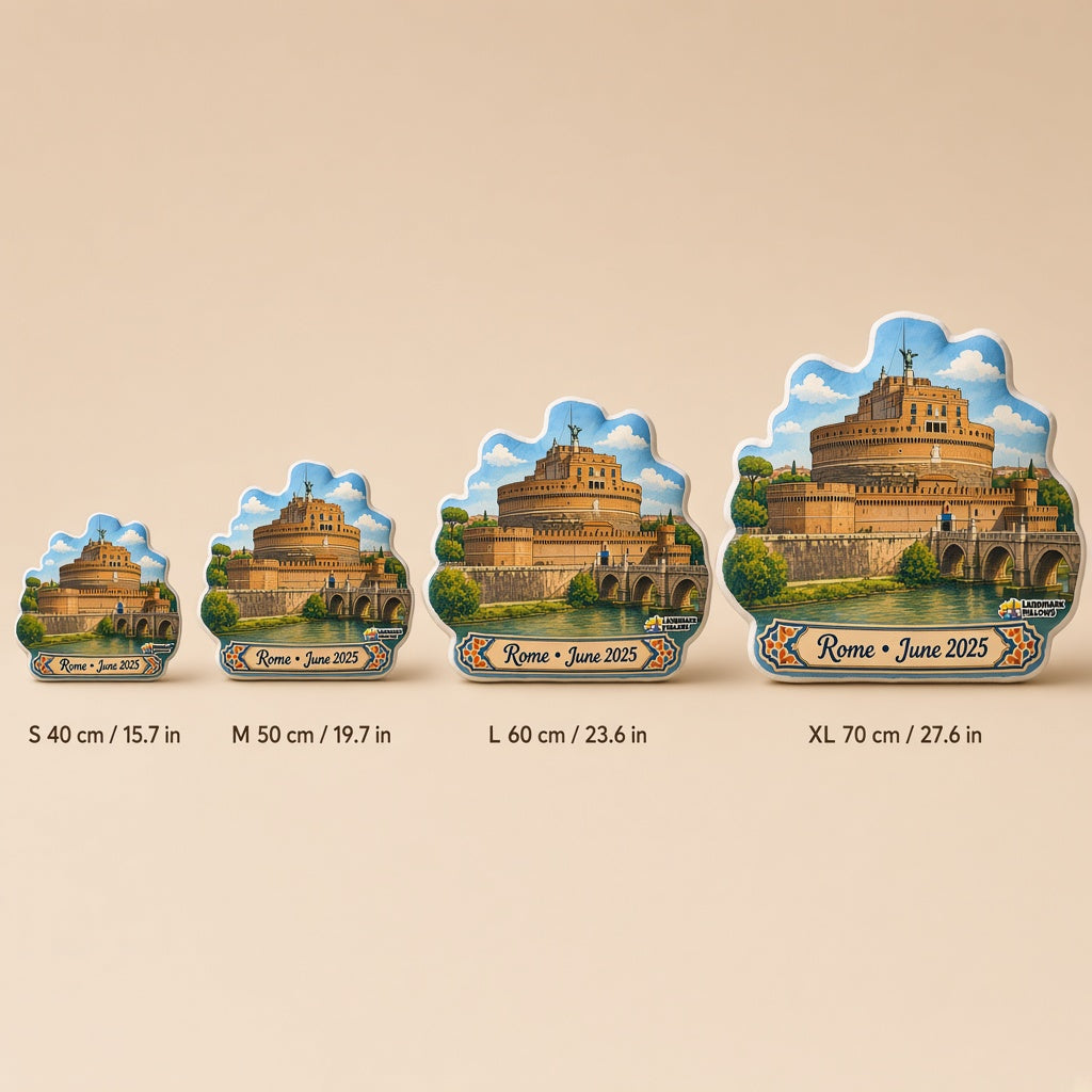 Castel Sant'Angelo Pillow â€” size guide