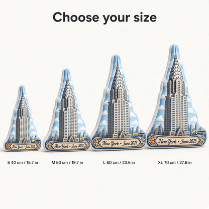 Chrysler Building Pillow — size guide