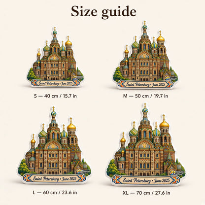 Church of the Savior on Spilled Blood Pillow — size guide