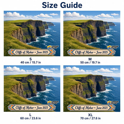 Cliffs of Moher Pillow — size guide