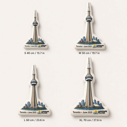 CN Tower Pillow size guide