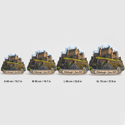 Edinburgh Castle Pillow — size guide