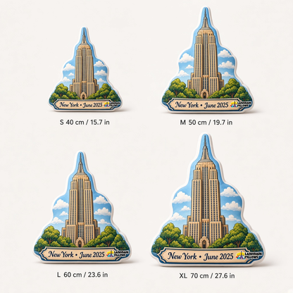 Empire State Building Pillow size guide