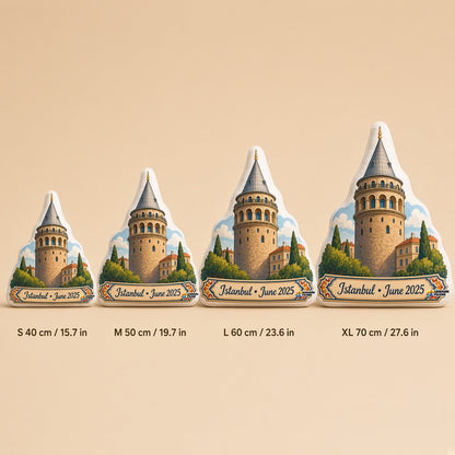 Galata Tower Pillow â€” size guide