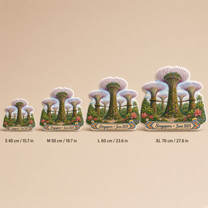 Gardens by the Bay Pillow â€” size guide