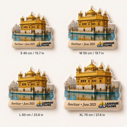 Golden Temple Pillow size guide