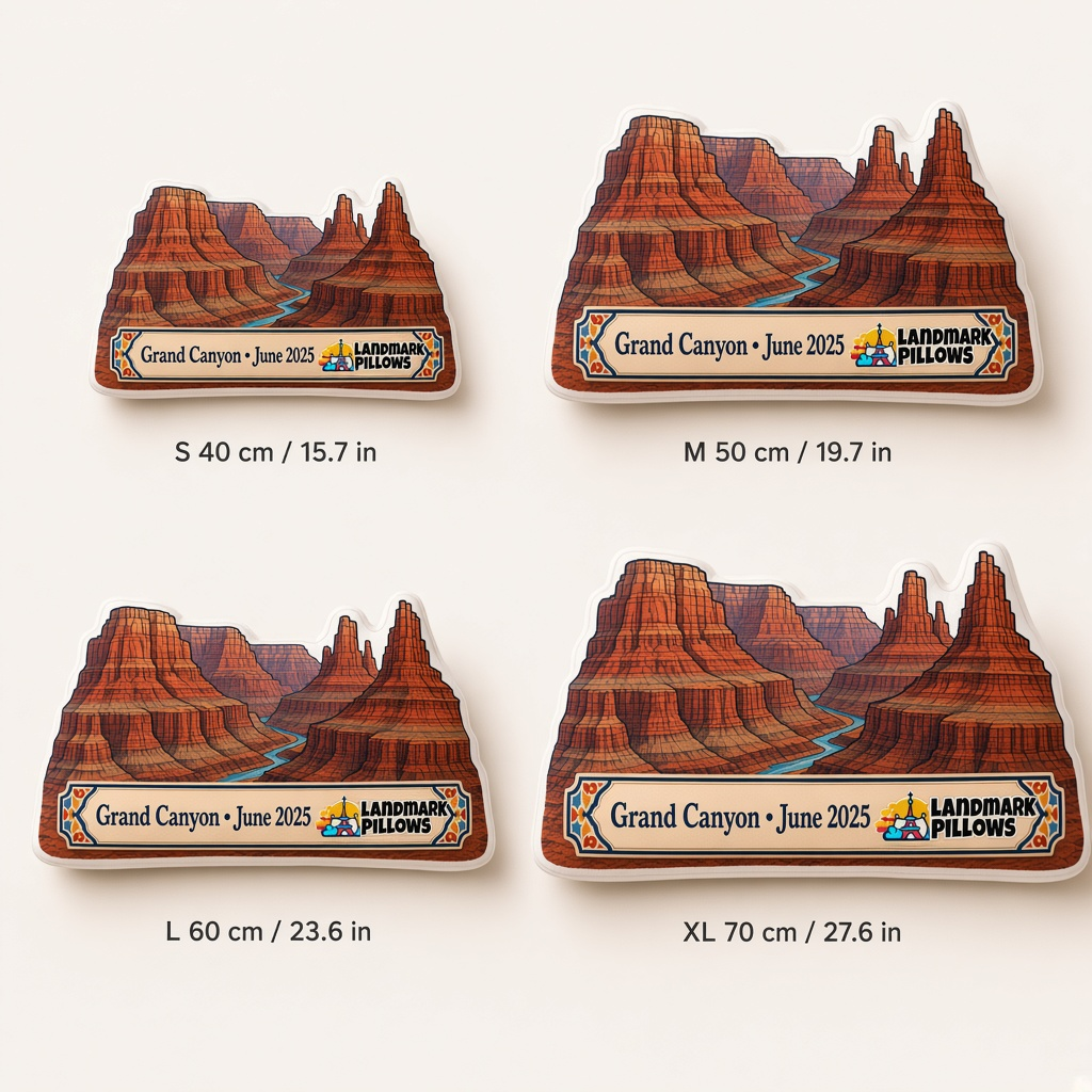 Grand Canyon Pillow size guide