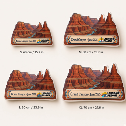 Grand Canyon Pillow size guide