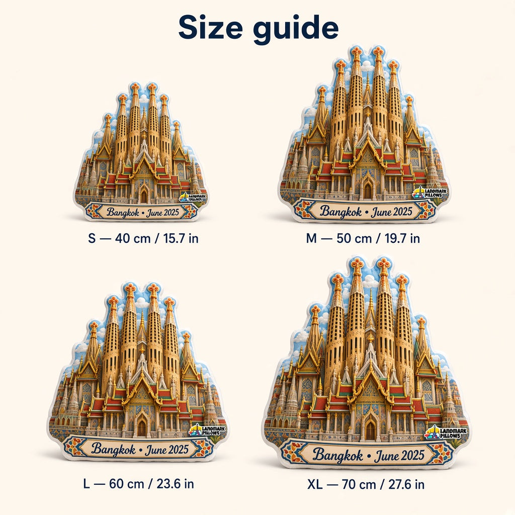 Grand Palace Pillow — size guide