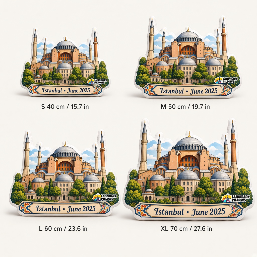 Hagia Sophia Pillow size guide