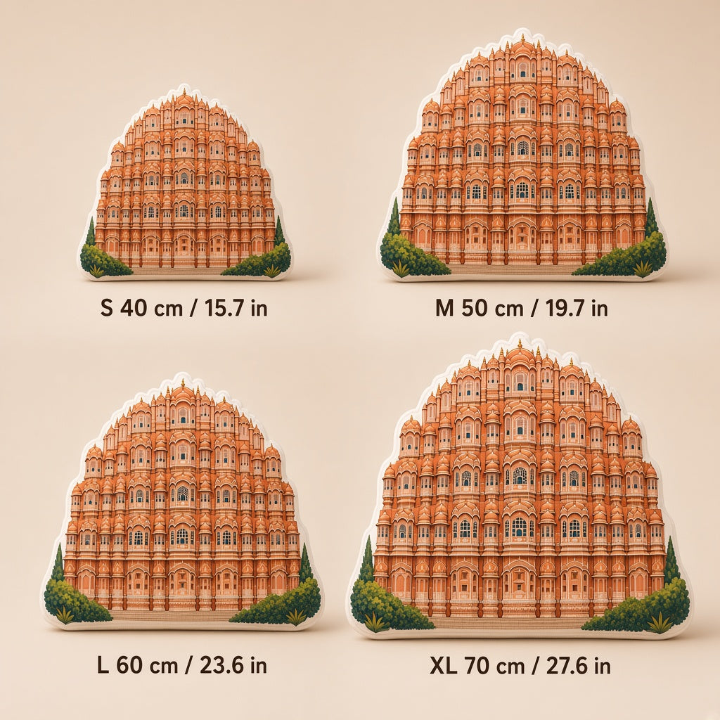 Hawa Mahal Pillow — size guide