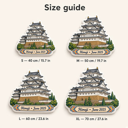 Himeji Castle Pillow — size guide