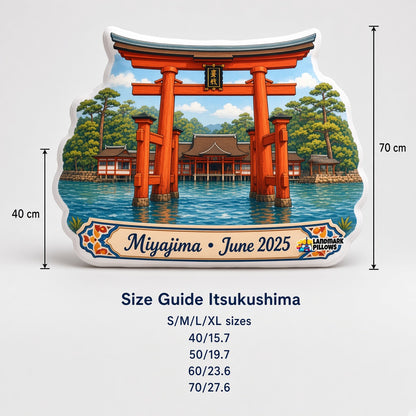 Itsukushima Shrine Pillow — size guide