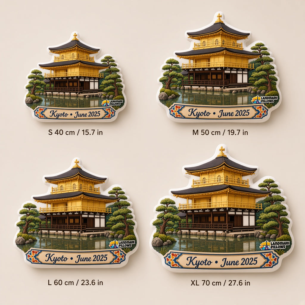 Kinkaku-ji Pillow — size guide