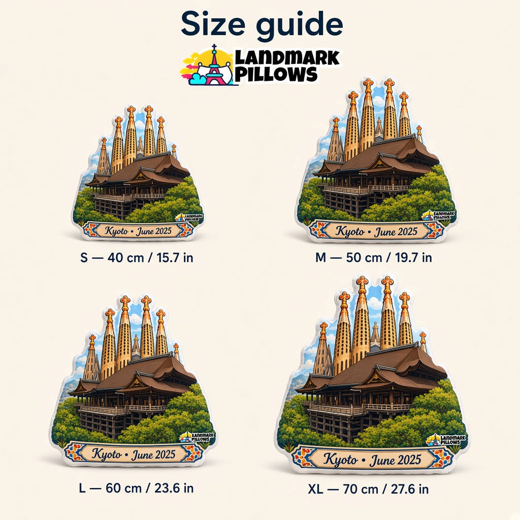 Kiyomizu-dera Pillow — size guide