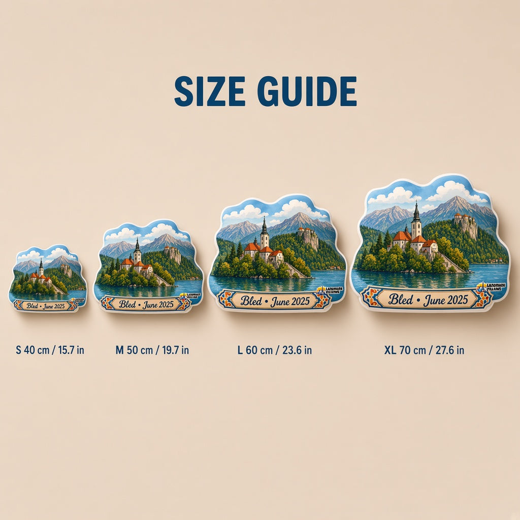 Lake Bled Pillow â€” size guide