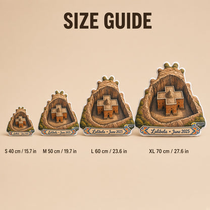 Lalibela Churches Pillow â€” size guide