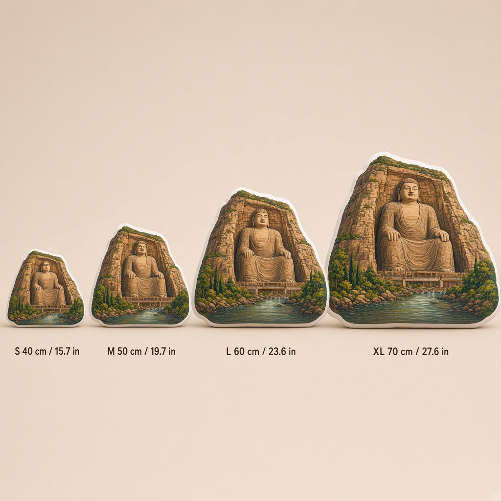 Leshan Giant Buddha Pillow â€” size guide