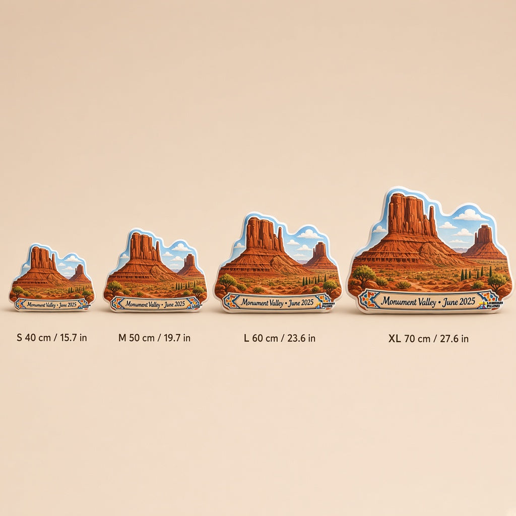 Monument Valley Pillow â€” size guide